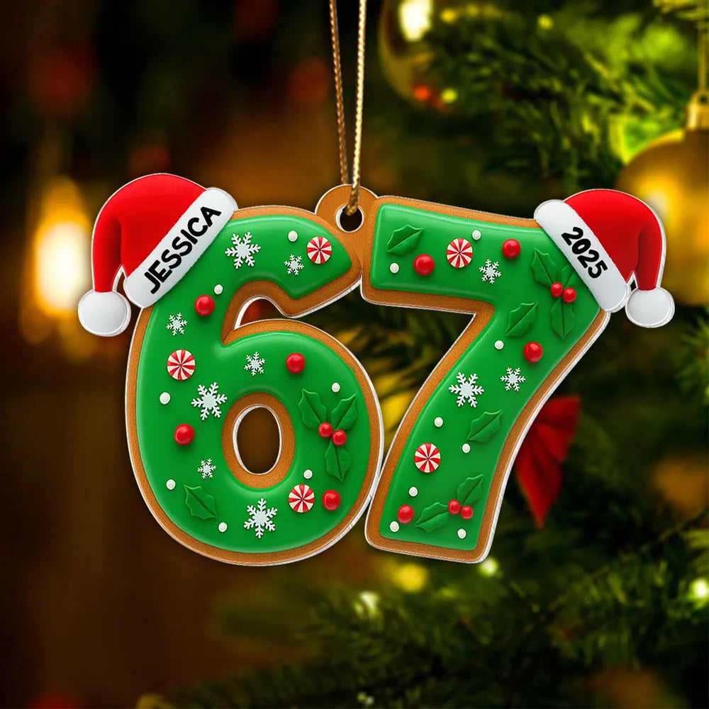 Personalized Christmas Ornament for Kids - Festive Holiday Decoration 2025 Ornament MagicInPrints