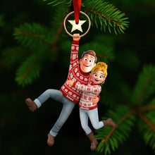 Load image into Gallery viewer, “Celebrate Your Love” - Fun Hanging Couple Ornament - Personalized Gift for Couples Ornament MagicInPrints
