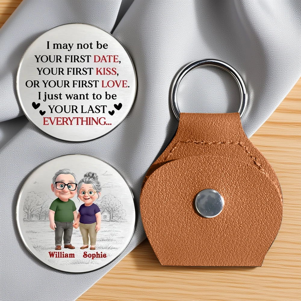 Personalized Couple Keychain for Seniors - Sentimental Gift for Anniversaries Keychain MagicInPrints