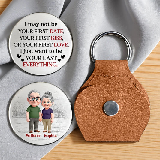 Personalized Couple Keychain for Seniors - Sentimental Gift for Anniversaries Keychain MagicInPrints