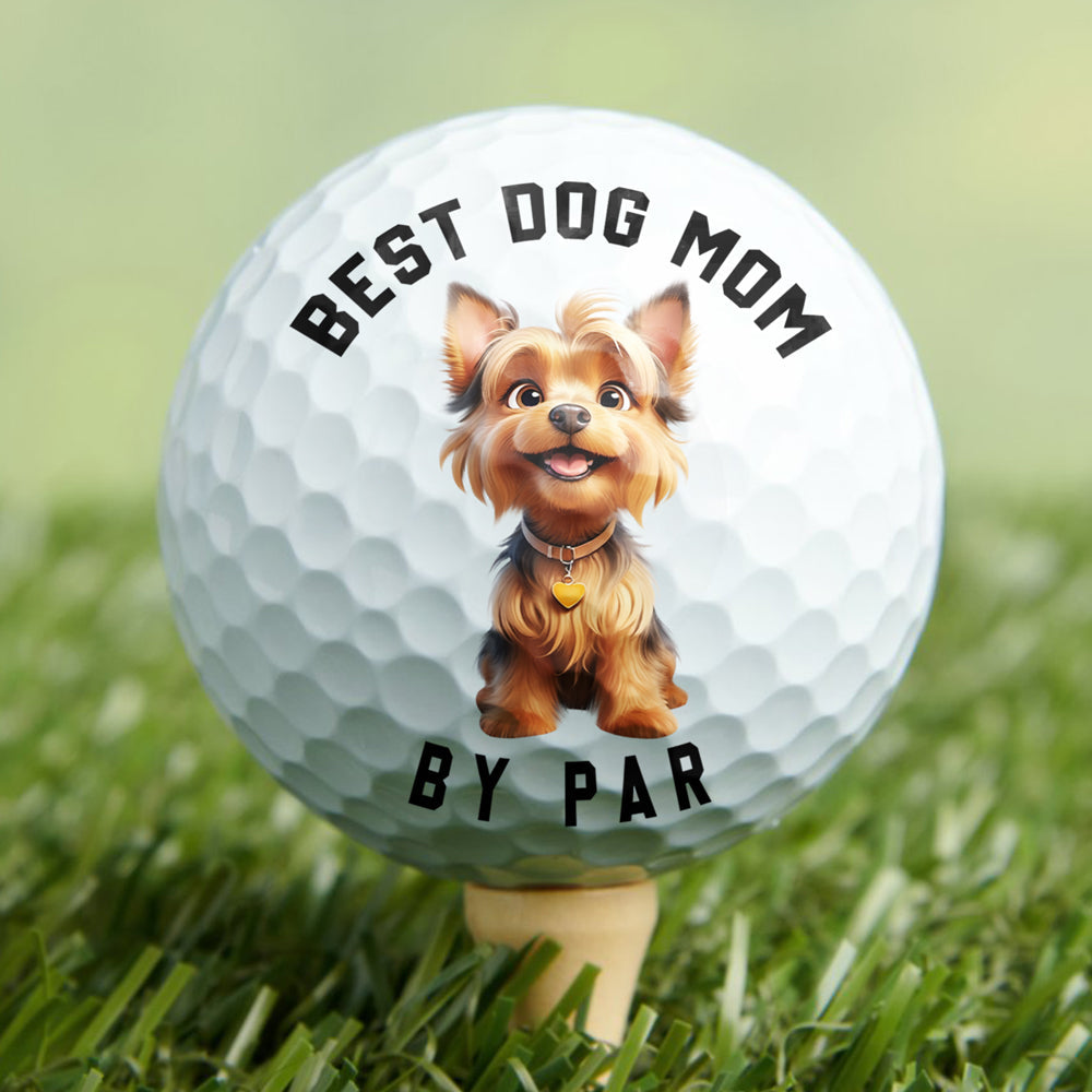 Personalized Golf Ball for Dog Lovers - Best Dog Dad Gift Sports MagicInPrints