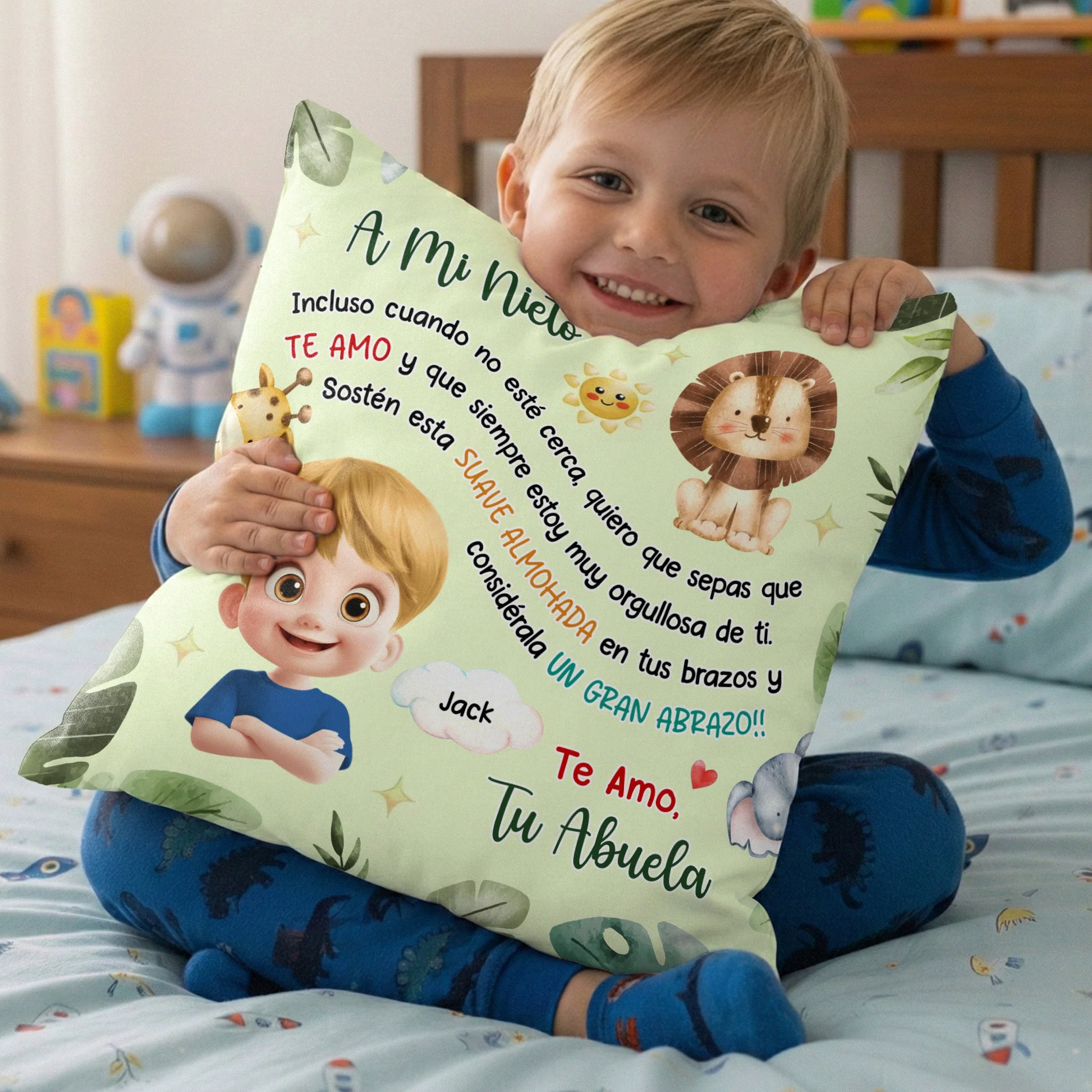 Personalized Pillow for Granddaughter with Unicorn Design - Sentimental Gift from Grandma Pillow MagicInPrints