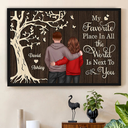 Personalized Couple Wall Art for Lovers - Sentimental Home Decor Gift Poster or Canvas MagicInPrints