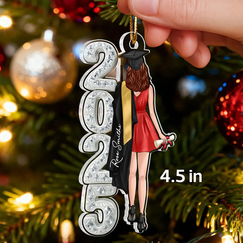 Personalized Graduation Ornament 2026 for Graduates - Customizable Keepsake Gift Ornament MagicInPrints
