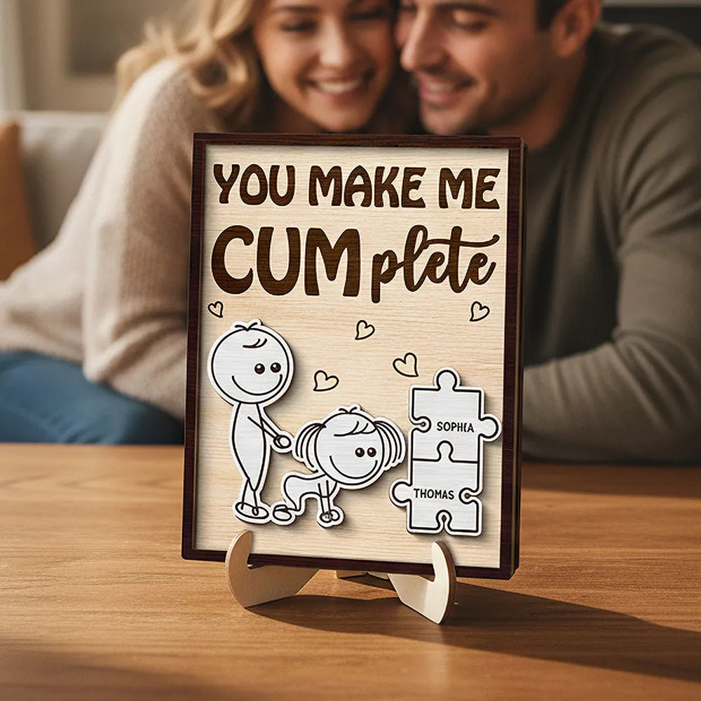 Personalized Wooden Puzzle Plaque for Couples - Romantic Gift Plaque MagicInPrints