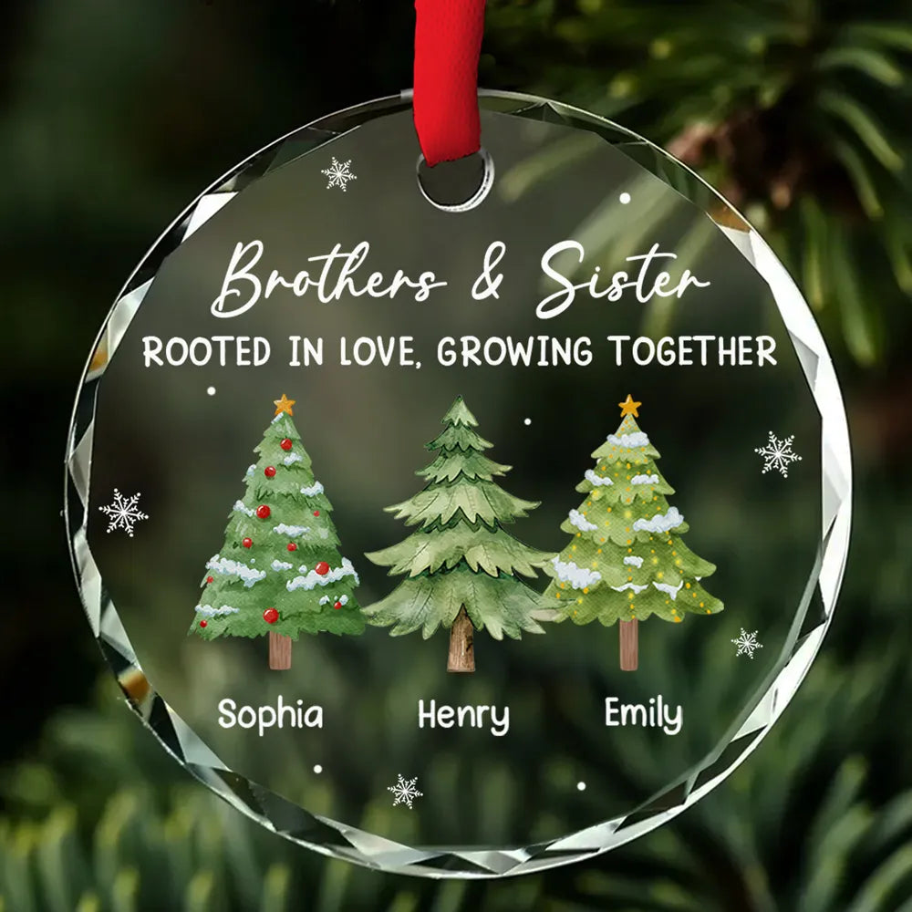 Personalized Christmas Ornament for Siblings - Family Tree Design Ornament MagicInPrints