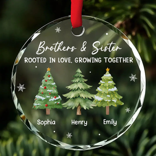 Personalized Christmas Ornament for Siblings - Family Tree Design Ornament MagicInPrints
