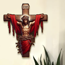 Load image into Gallery viewer, Inspirational Jesus Wood Sign - A Meaningful Gift for Any Occasion Wood Sign PopCulturePrints

