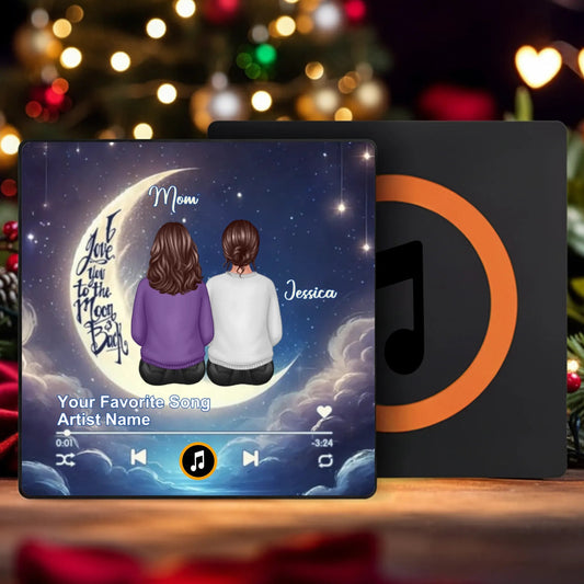 Personalized Music Plaque for Mom and Daughter - Sentimental Gift for Christmas Fridge Magnet MagicInPrints