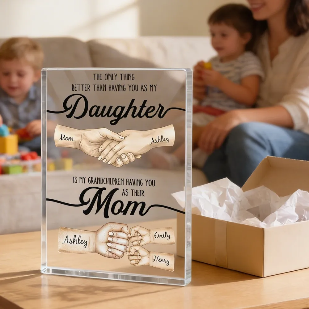 Personalized Acrylic Plaque for Mom and Daughter - Sentimental Gift for Mother's Day Plaque MagicInPrints