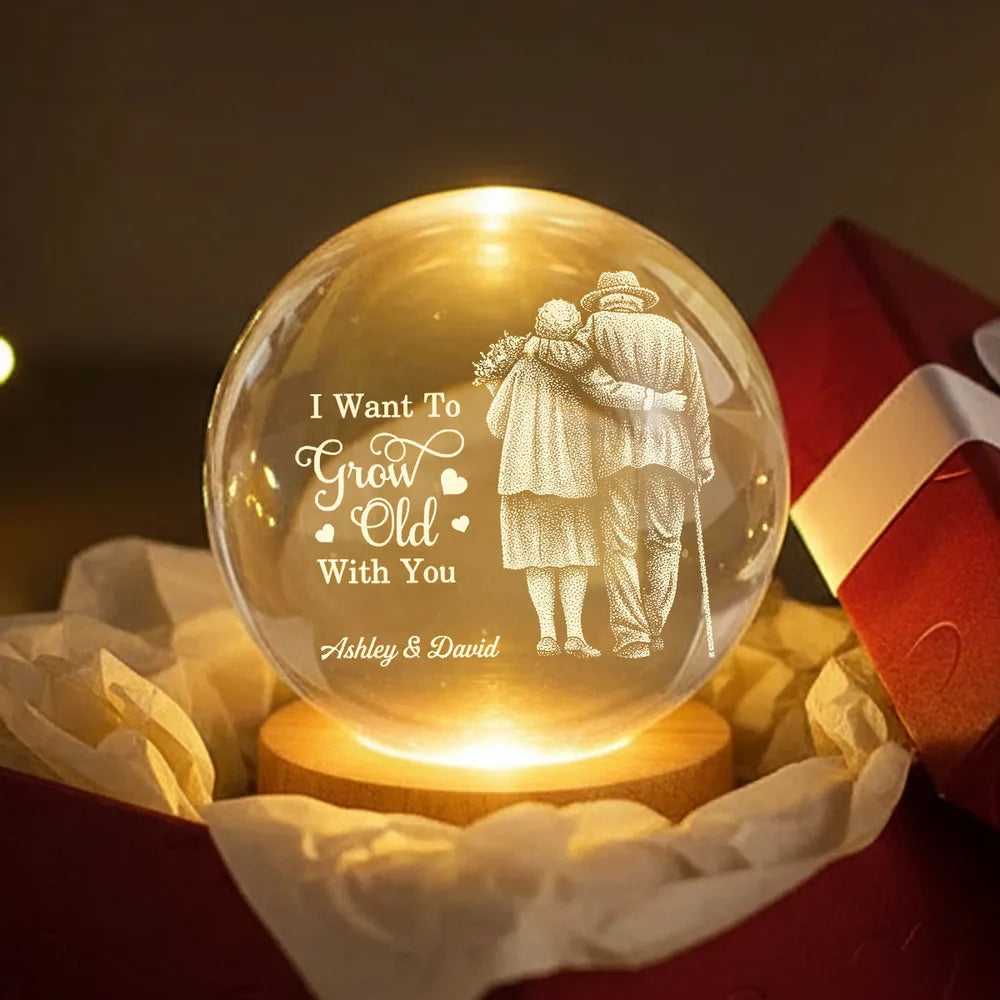 Personalized LED Night Light for Couples - Romantic Gift for Anniversary Lamp MagicInPrints
