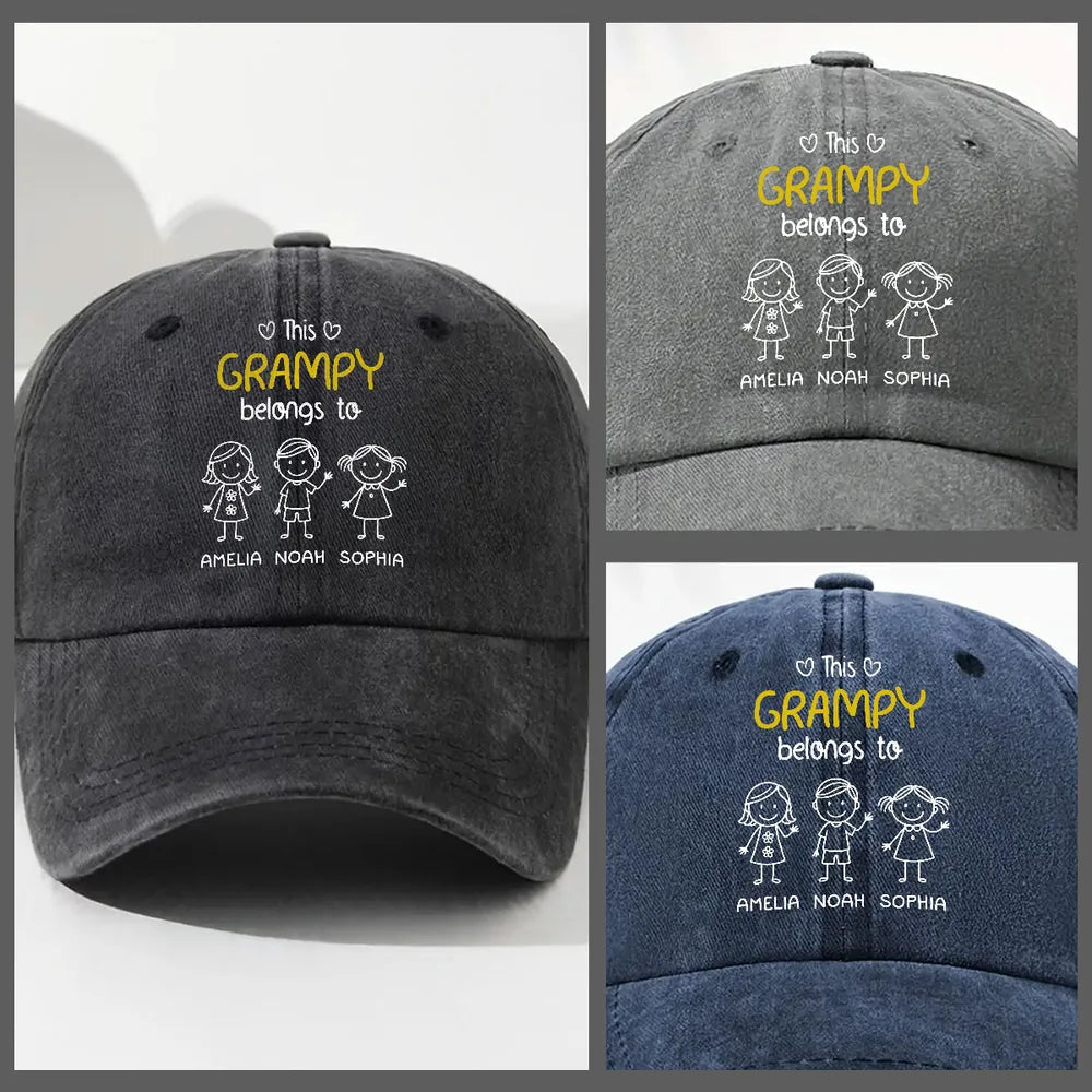 Custom Grandpa Cap for Family - Personalized Gift for Grandparents Hat MagicInPrints