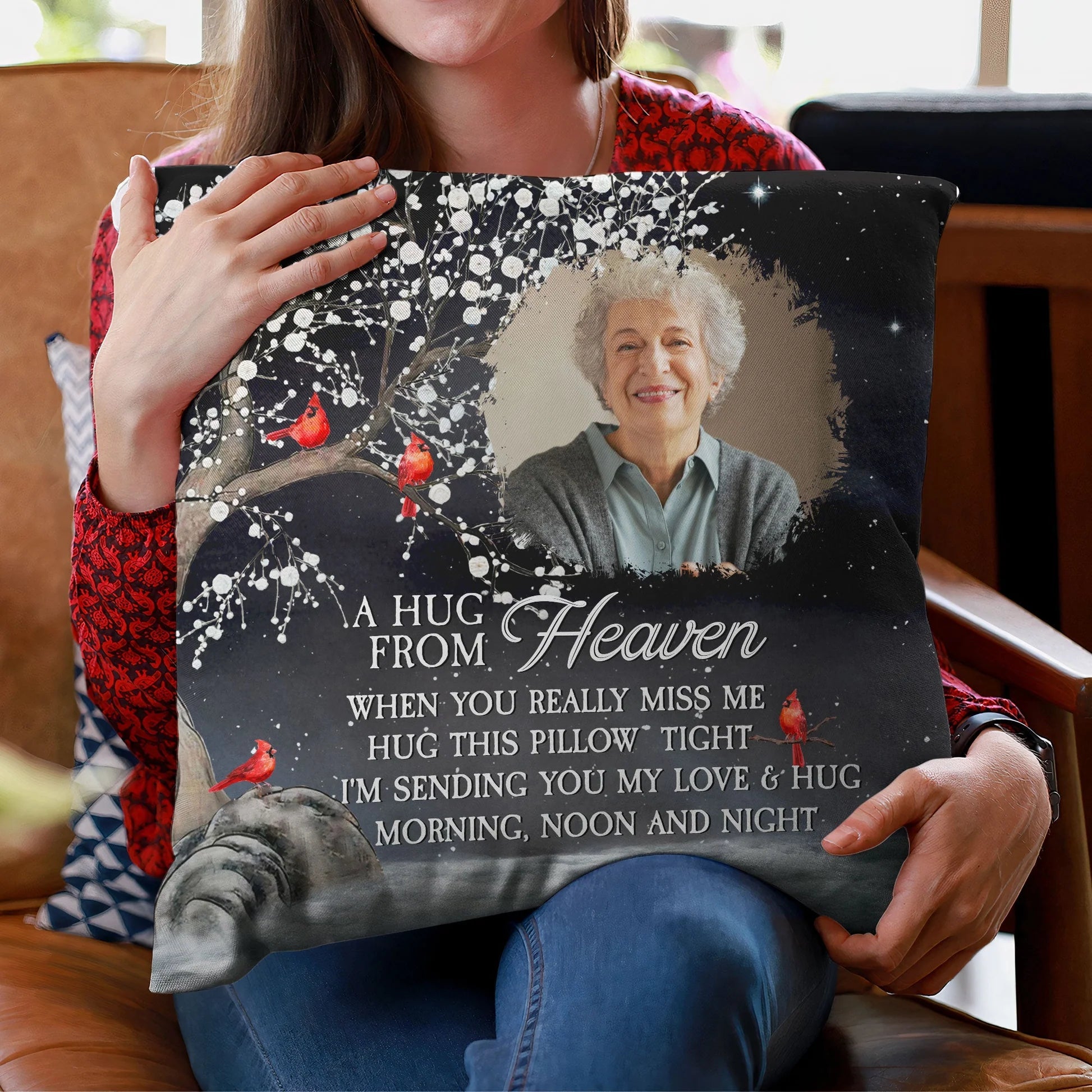 Custom Photo Memorial Pillow for Loved Ones - Sentimental Keepsake Gift Pillow or Blanket MagicInPrints