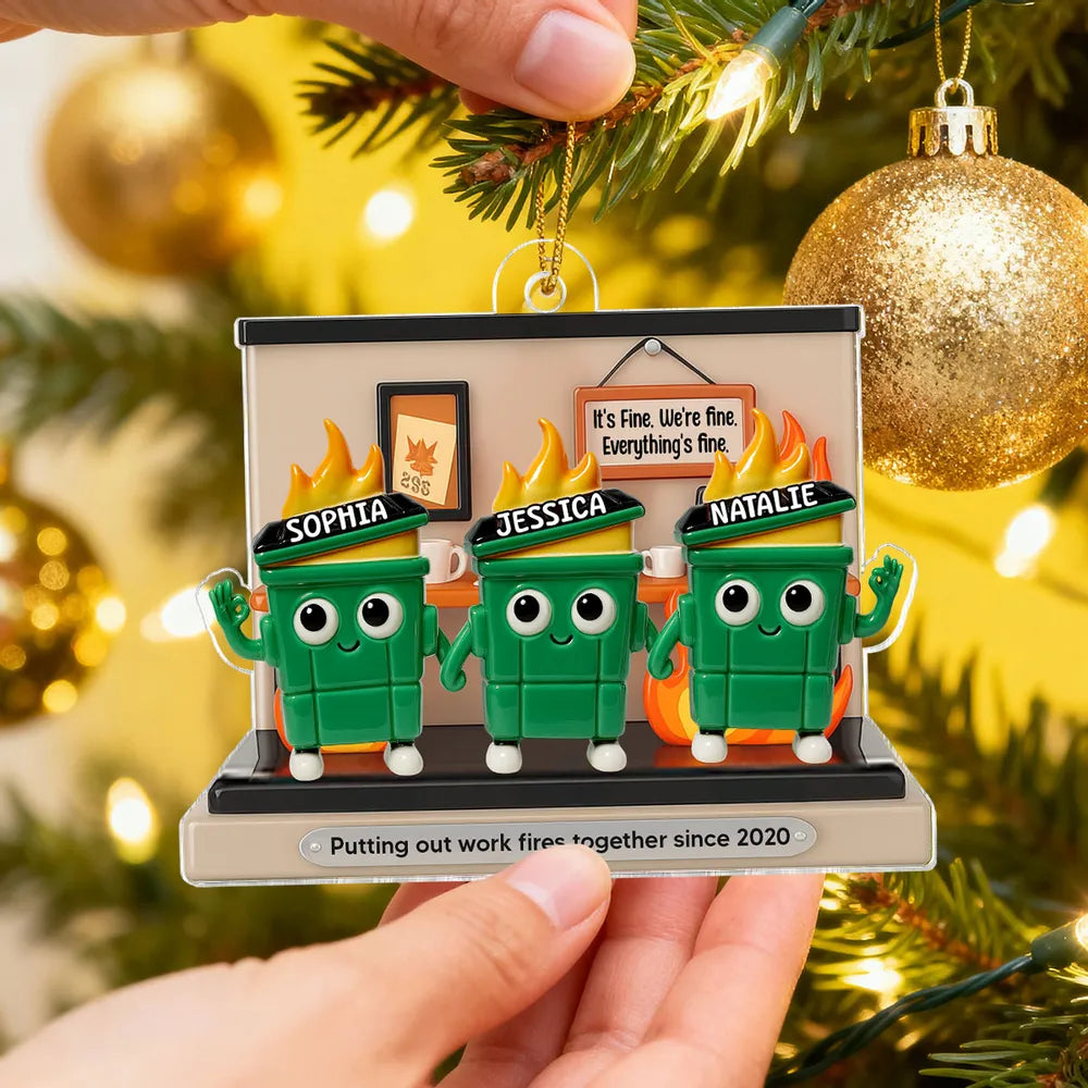 Custom Office Teamwork Ornament for Colleagues - Funny Holiday Gift Ornament MagicInPrints