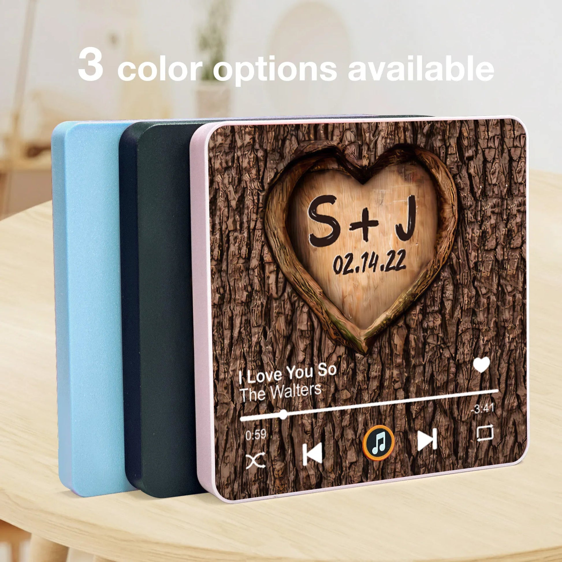 Personalized Music Plaque for Couples with Heart Carving - Romantic Gift Fridge Magnet MagicInPrints