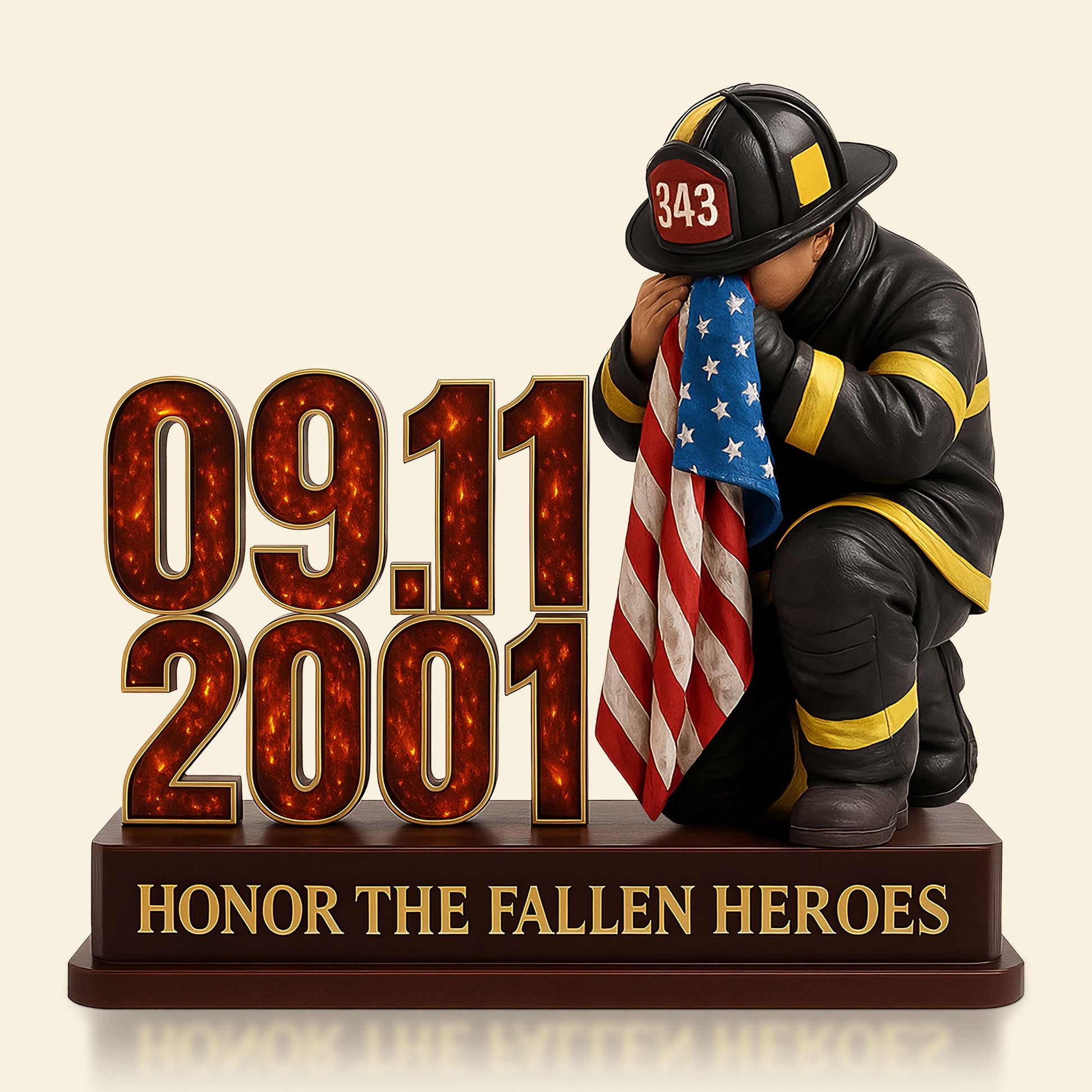 Fallen Firefighter Plaque - Personalized Gifts For Firefighter Shaped Plaques MagicInPrints