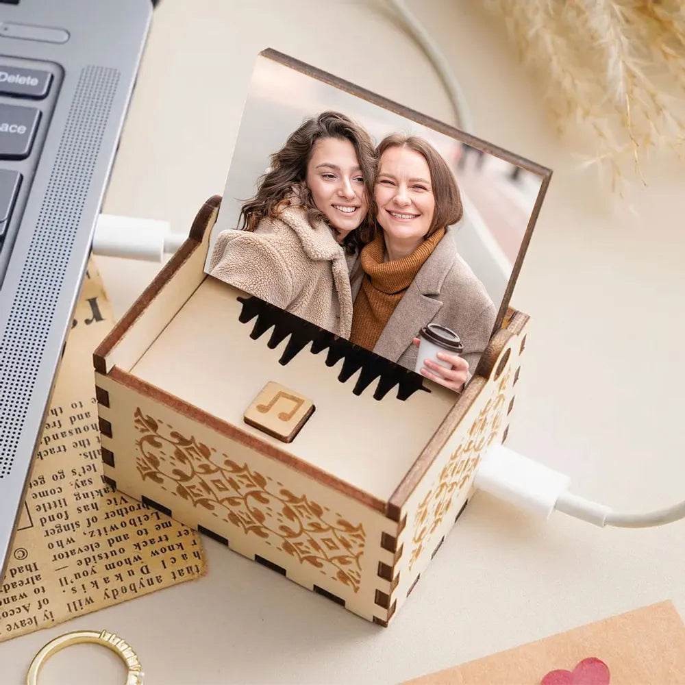 Custom Photo Music Box for Couples - Romantic Gift Idea Plaque MagicInPrints