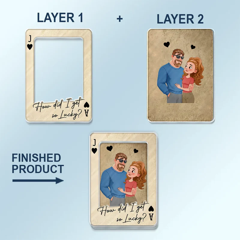 Personalized Car Visor Clip for Couples - Drive Safe, I Love You Gift Car Hanger MagicInPrints
