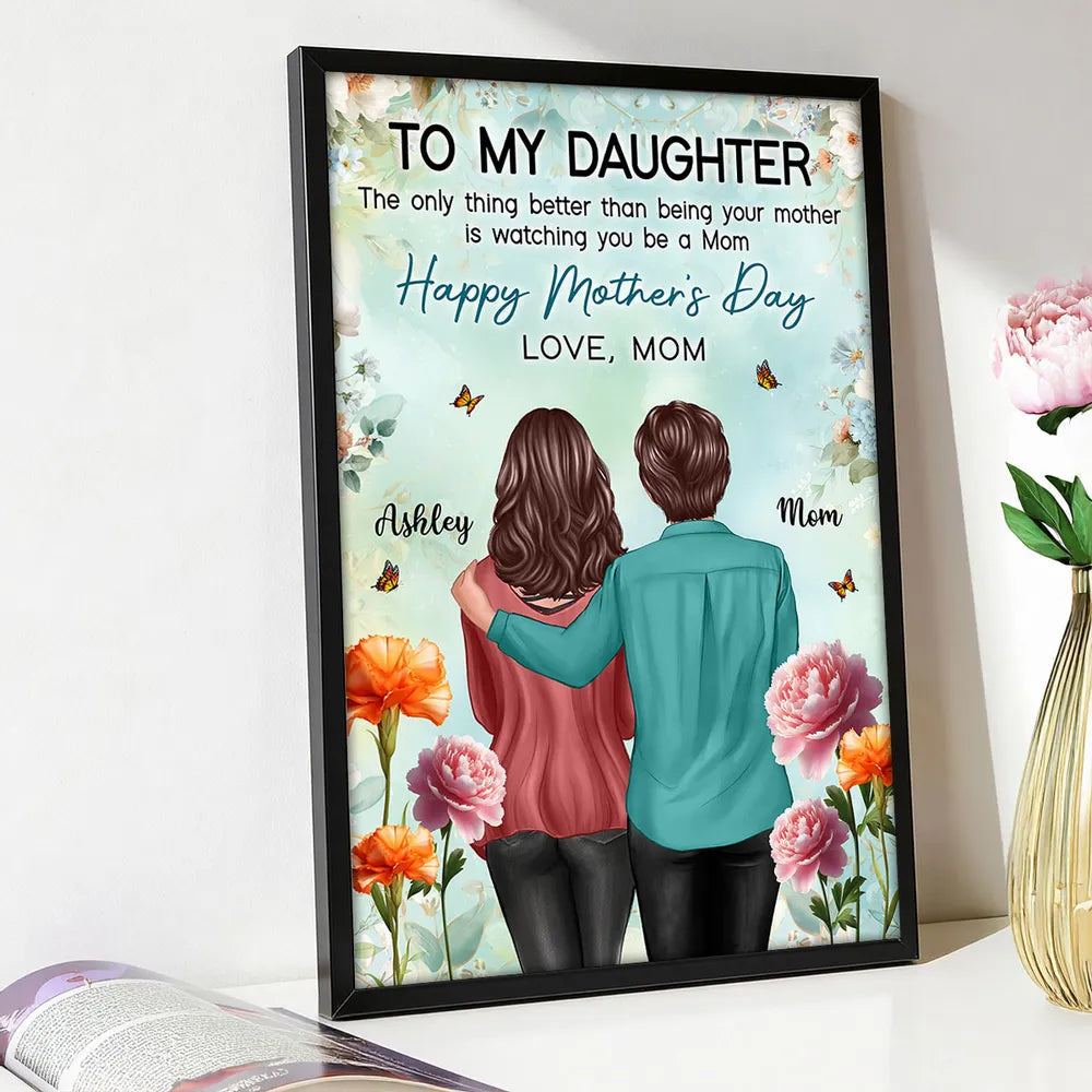 Personalized Mother's Day Canvas for Daughter - Sentimental Gift from Mom Poster or Canvas MagicInPrints