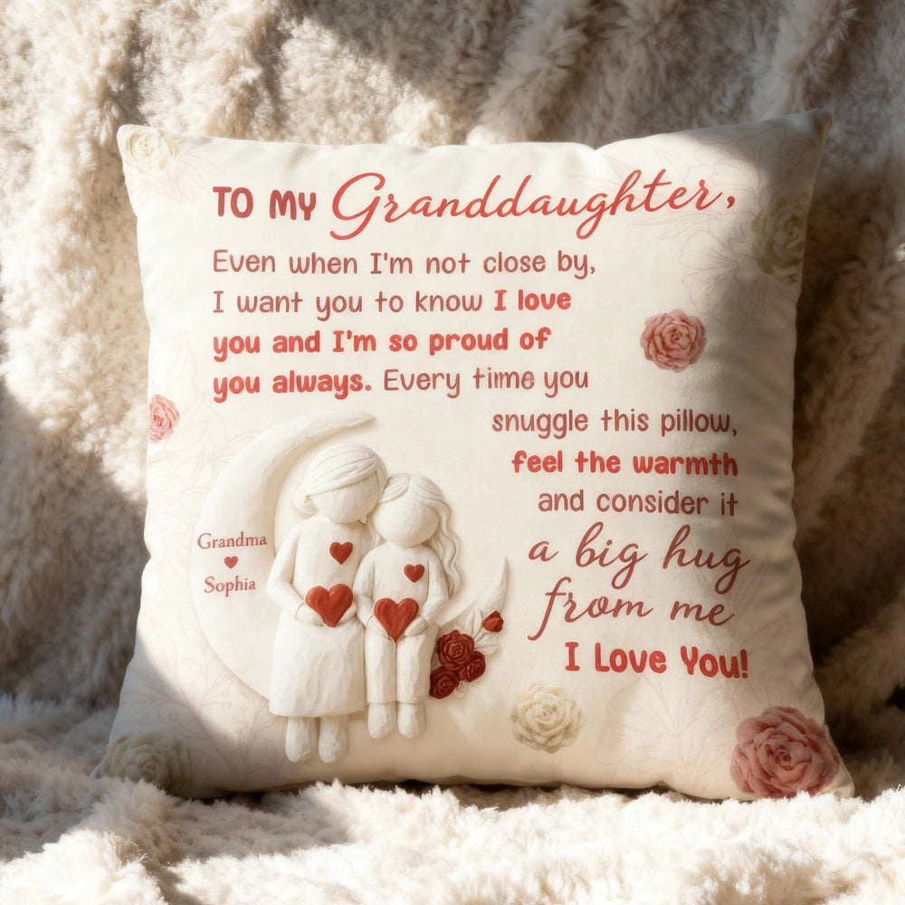 Personalized Granddaughter Throw Pillow - Heartfelt Sentimental Gift Pillow or Blanket MagicInPrints