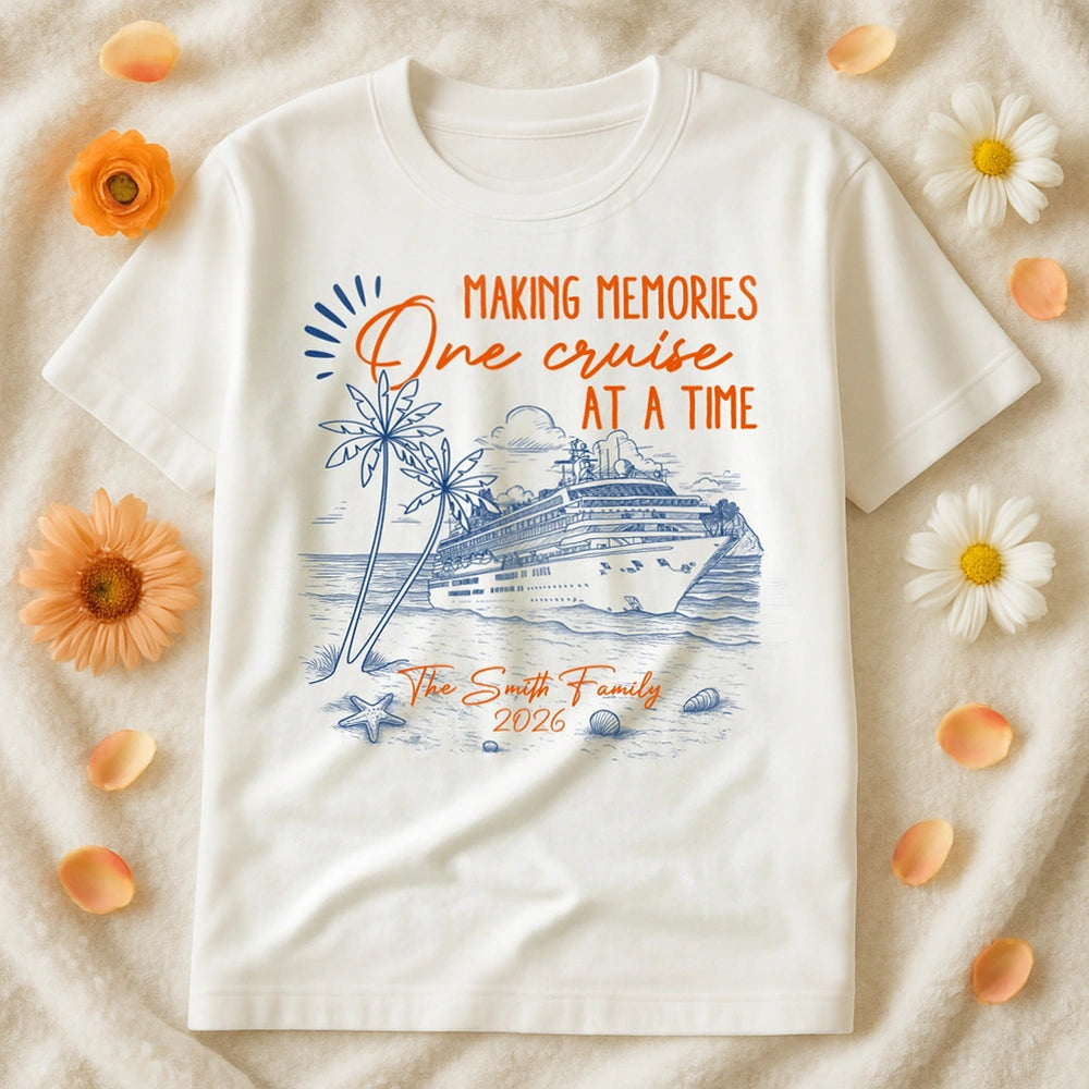 Personalized Cruise Vacation T-Shirt for Families - Making Memories Cloth MagicInPrints