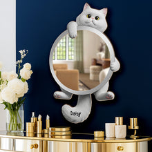 Load image into Gallery viewer, “Purr-fect Reflections” - Cute Cat Mirror - Personalized Gift for Cat Lovers Mirror MagicInPrints
