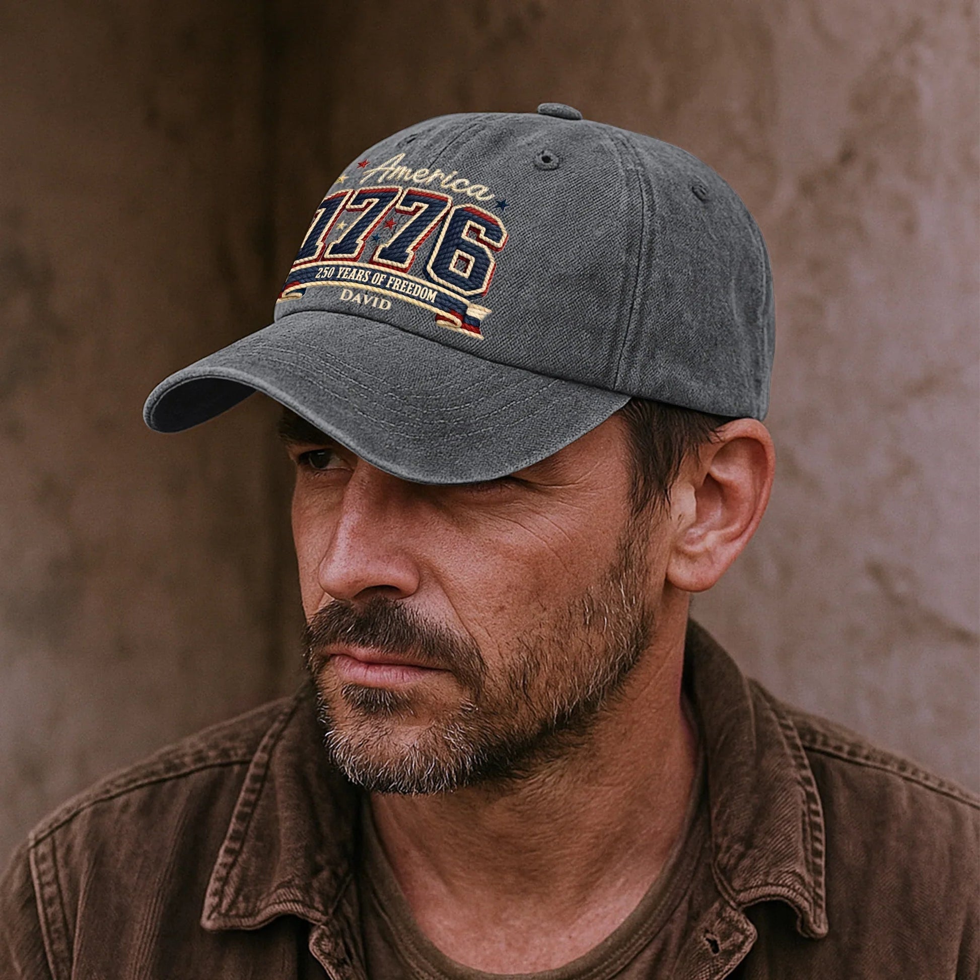 Custom Embroidered 1776 America Cap for Patriotic Celebrations - Personalized Freedom Hat Hat MagicInPrints