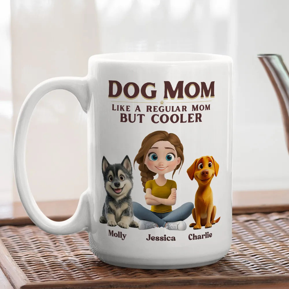 Personalized Dog Mom Coffee Mug for Pet Owners - Fun Gift for Dog Lovers Cup MagicInPrints