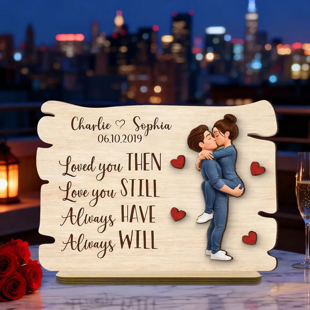 Personalized Wooden Plaque for Couples - Romantic Anniversary Gift Plaque MagicInPrints