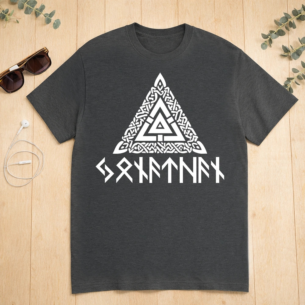 Viking Rune T-Shirt for Men - Norse Mythology Design Casual Wear Cloth MagicInPrints
