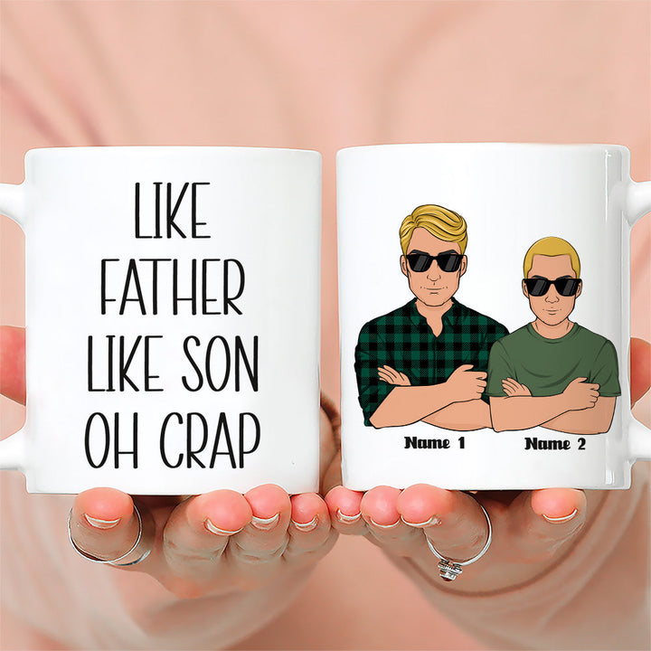 Personalized Father-Daughter Mug Set with Funny Quote - Perfect for Father's Day Cup MagicInPrints