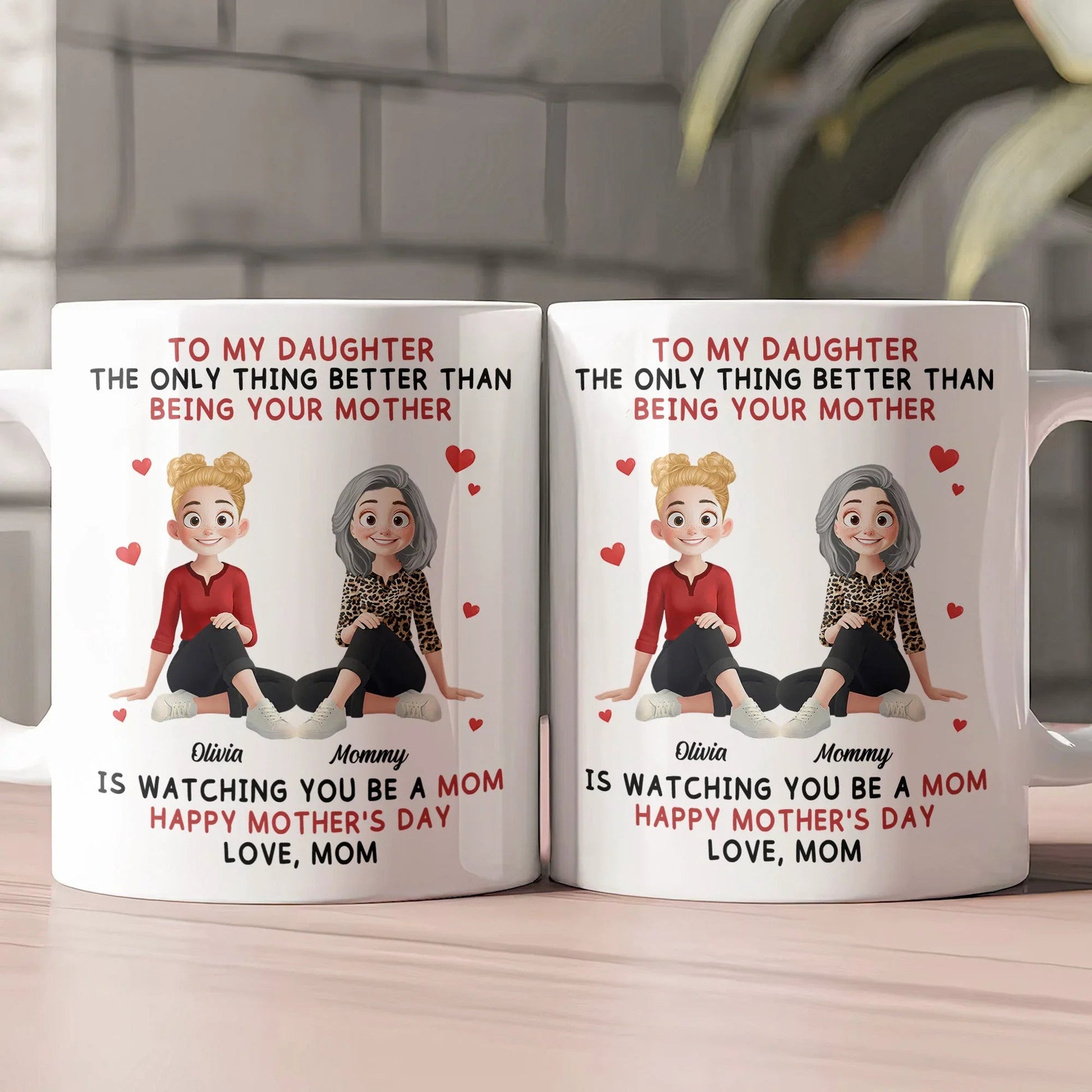 Personalized Mother Daughter Mug - Sentimental Gift for Mother's Day Cup MagicInPrints