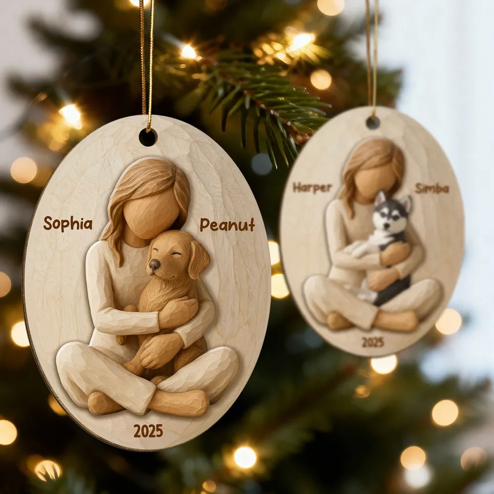 Personalized Pet Lover Ornament for Dog Owners - Christmas Keepsake Ornament MagicInPrints
