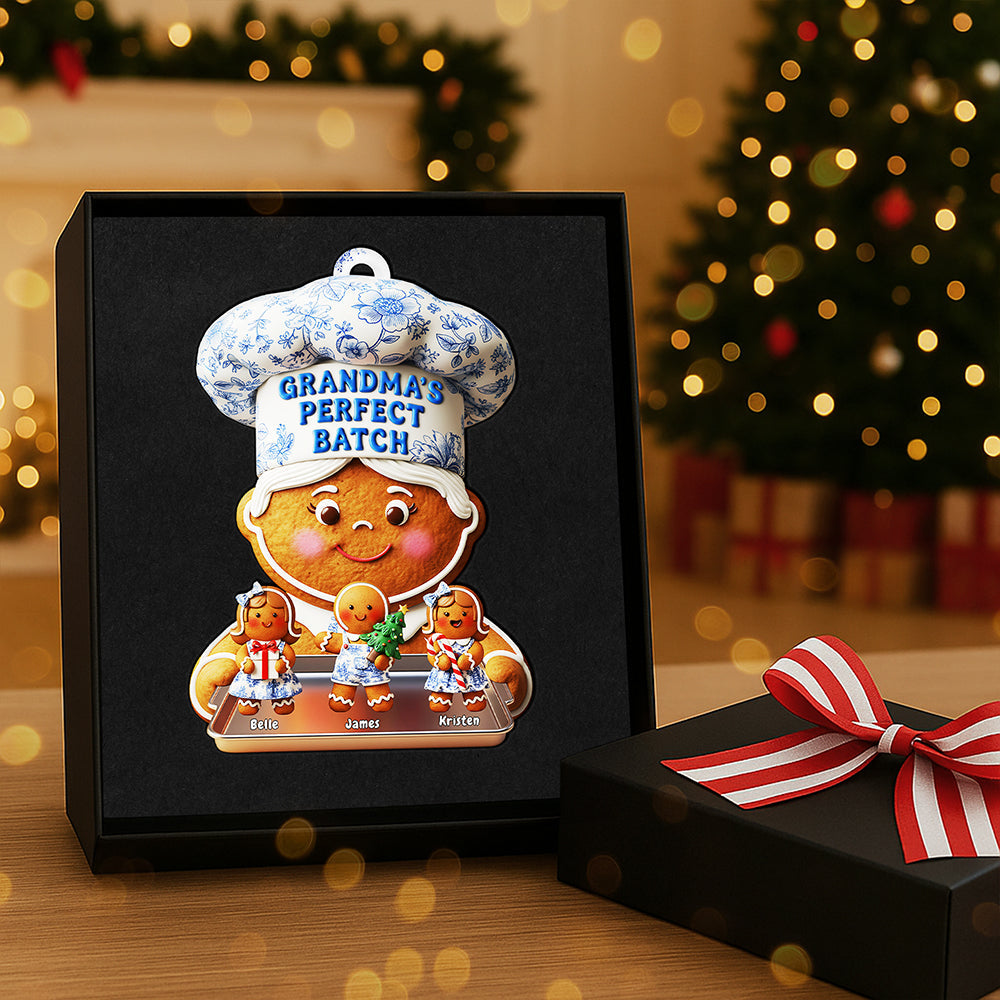 Grandma's Perfect Batch - Personalized Christmas Ornament for Grandma Ornament MagicInPrints