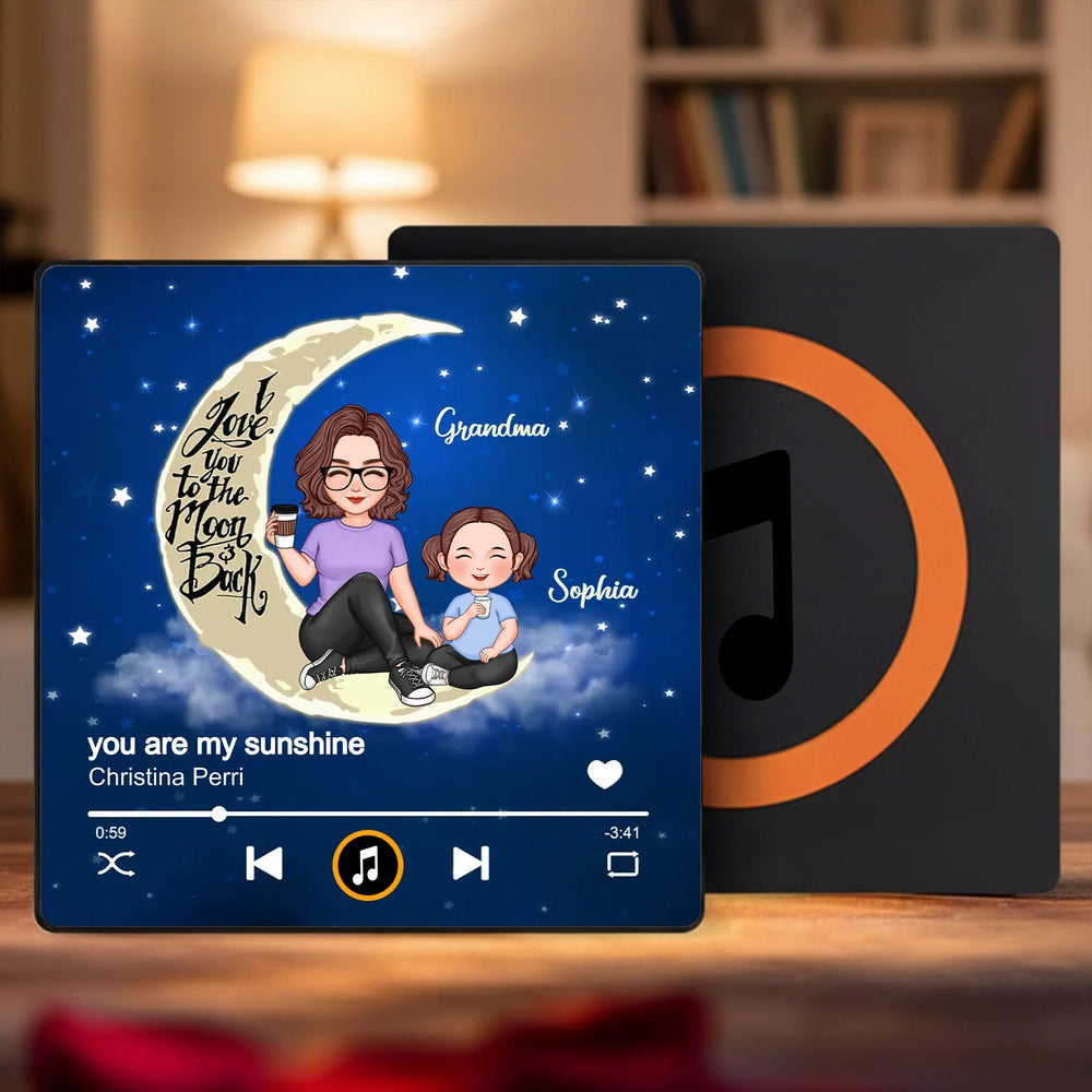 Personalized Music Plaque for Grandma and Grandchild - Sentimental Gift Fridge Magnet MagicInPrints