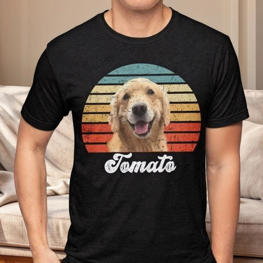 Custom Dog Lover T-Shirt for Adults - Retro Golden Retriever Design Cloth MagicInPrints