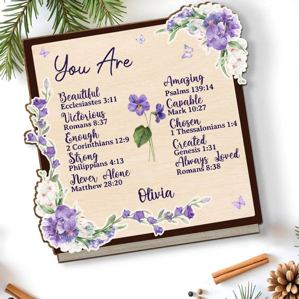 Personalized Christian Scripture Plaque for Women - Inspirational Gift Plaque MagicInPrints
