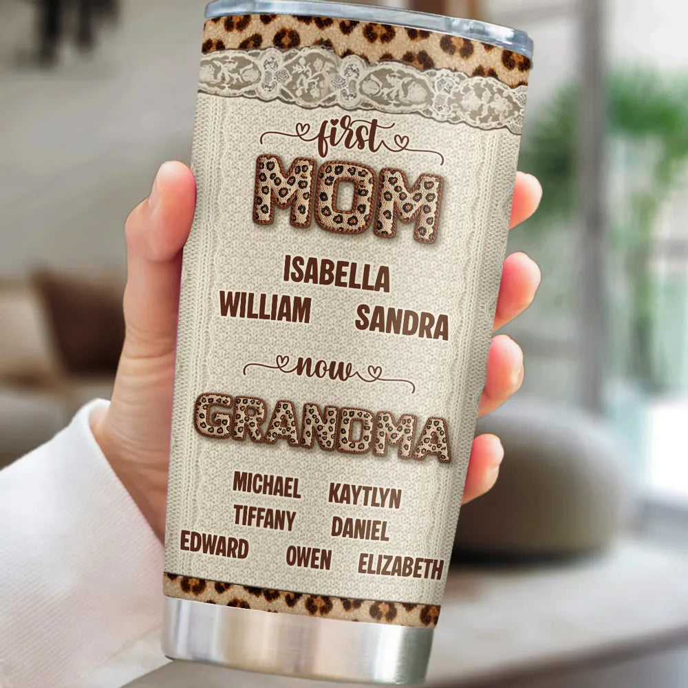 Personalized Grandma Tumbler for Mom - Custom Names Gift Cup MagicInPrints