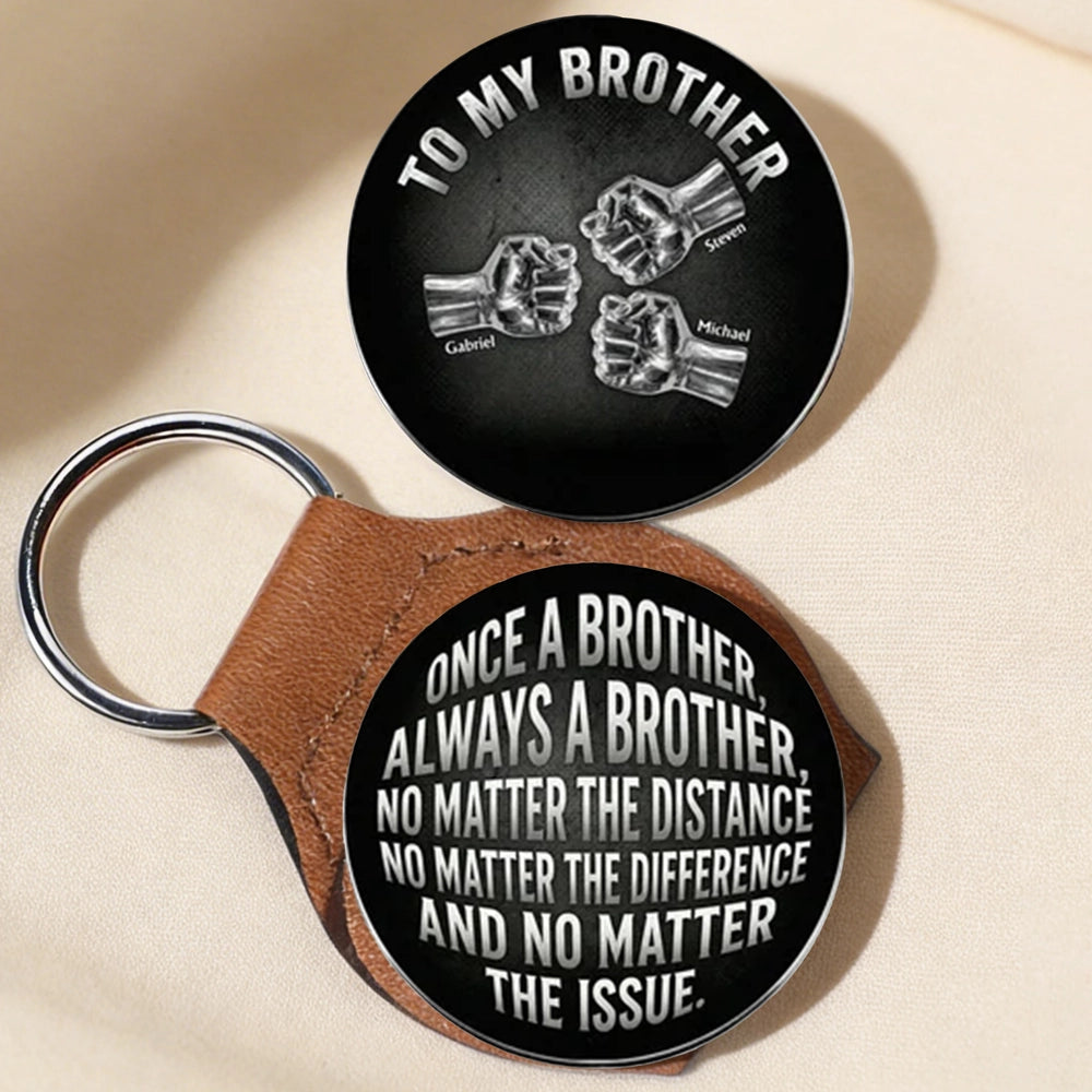 Personalized Brother Keychain Gift - Sentimental Keepsake for Brothers Keychain MagicInPrints