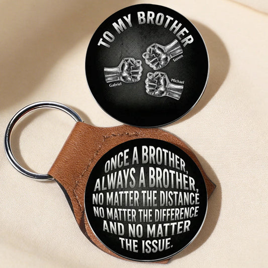 Personalized Brother Keychain Gift - Sentimental Keepsake for Brothers Keychain MagicInPrints
