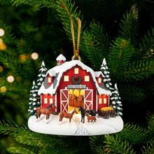 Load image into Gallery viewer, “Celebrate Your Love for Horses” - Farm Style Christmas Ornament, Personalized Gift for Horse Lovers Ornament MagicInPrints
