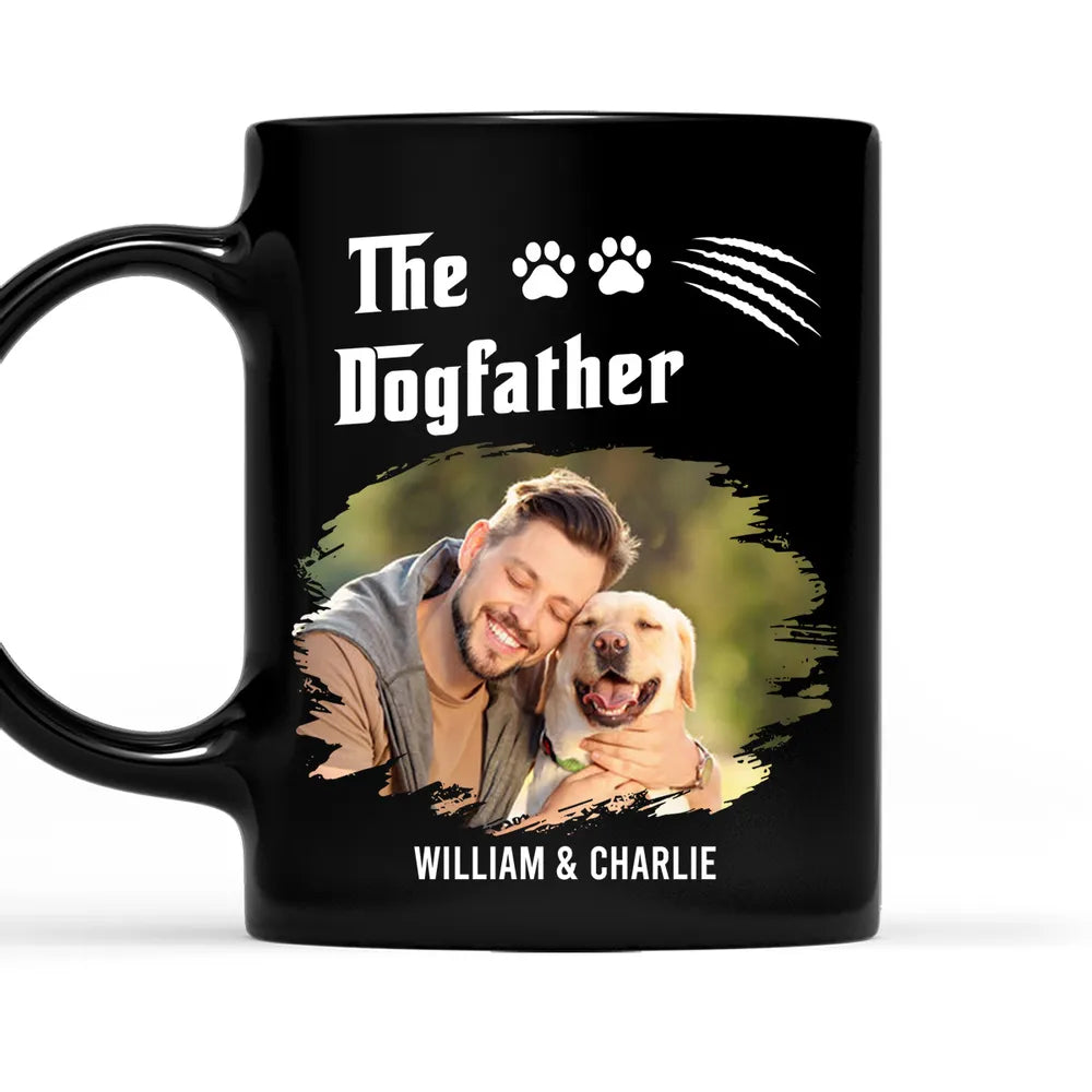 Personalized Dog Lover Mug for Men - The Dogfather Gift Cup MagicInPrints