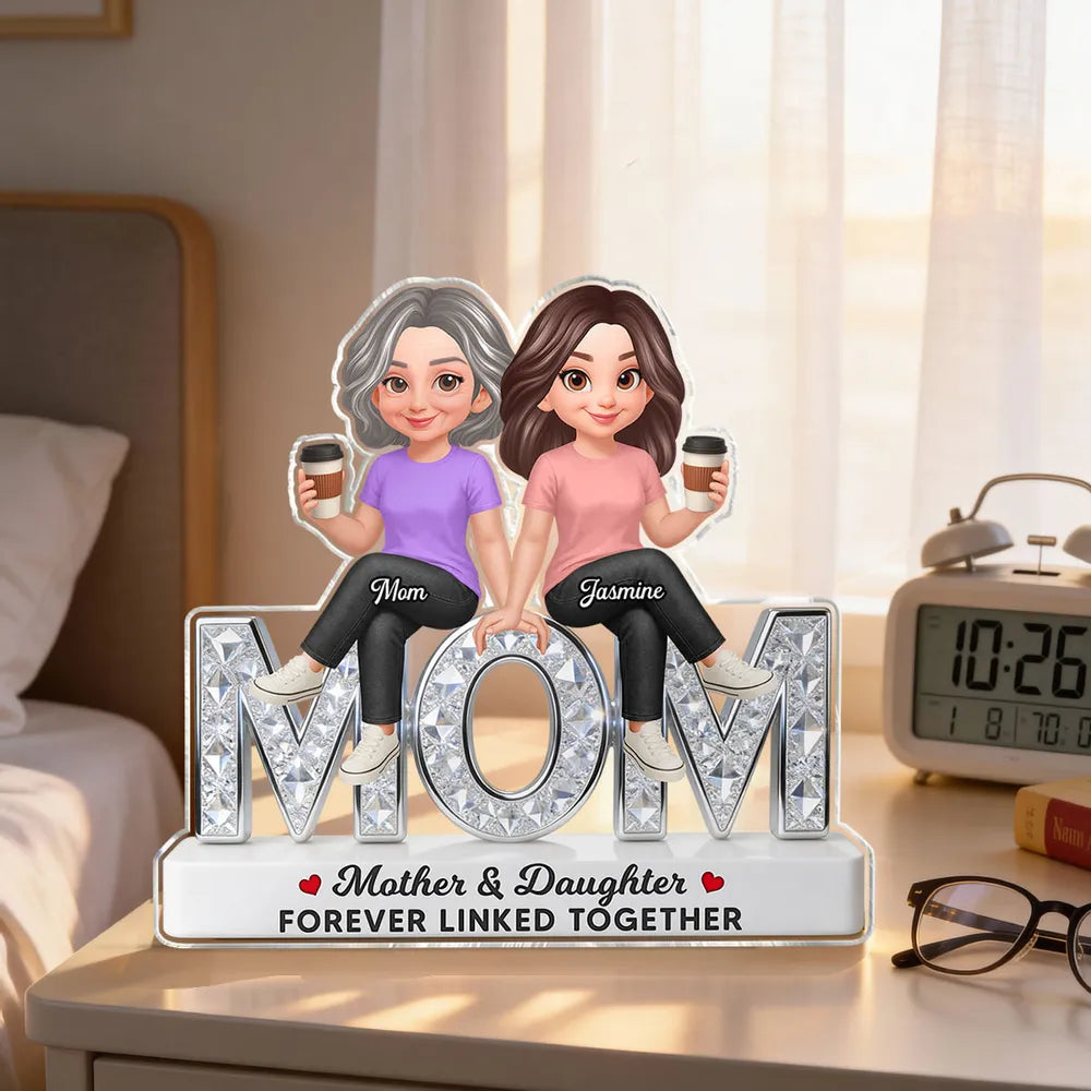 Personalized Mother Daughter Acrylic Plaque - Sentimental Gift for Mom Plaque MagicInPrints