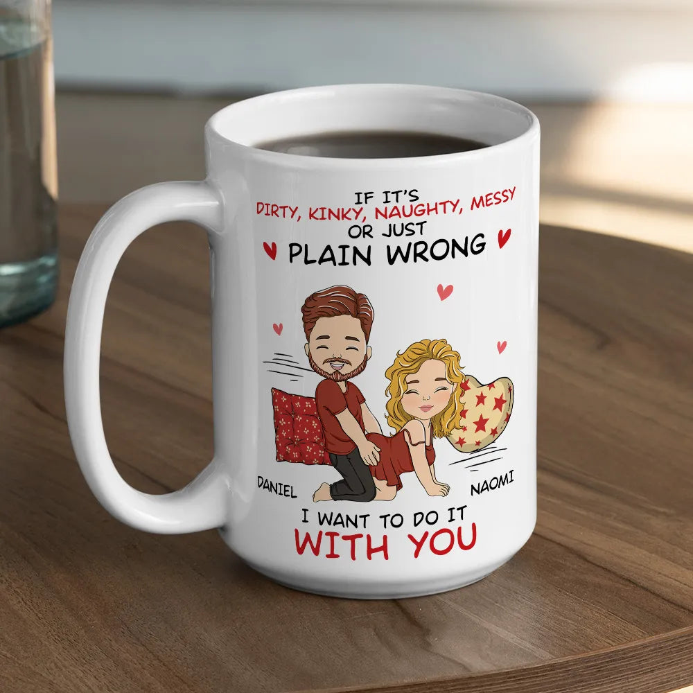 Personalized Couples Mug - Funny Naughty Gift for Partners - Romantic Anniversary Present Cup MagicInPrints