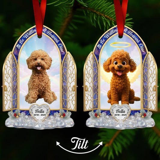 Cherish Their Memory: Personalized Pet Memorial Christmas Ornament - Custom Gifts for Pet Lovers Ornament MagicInPrints