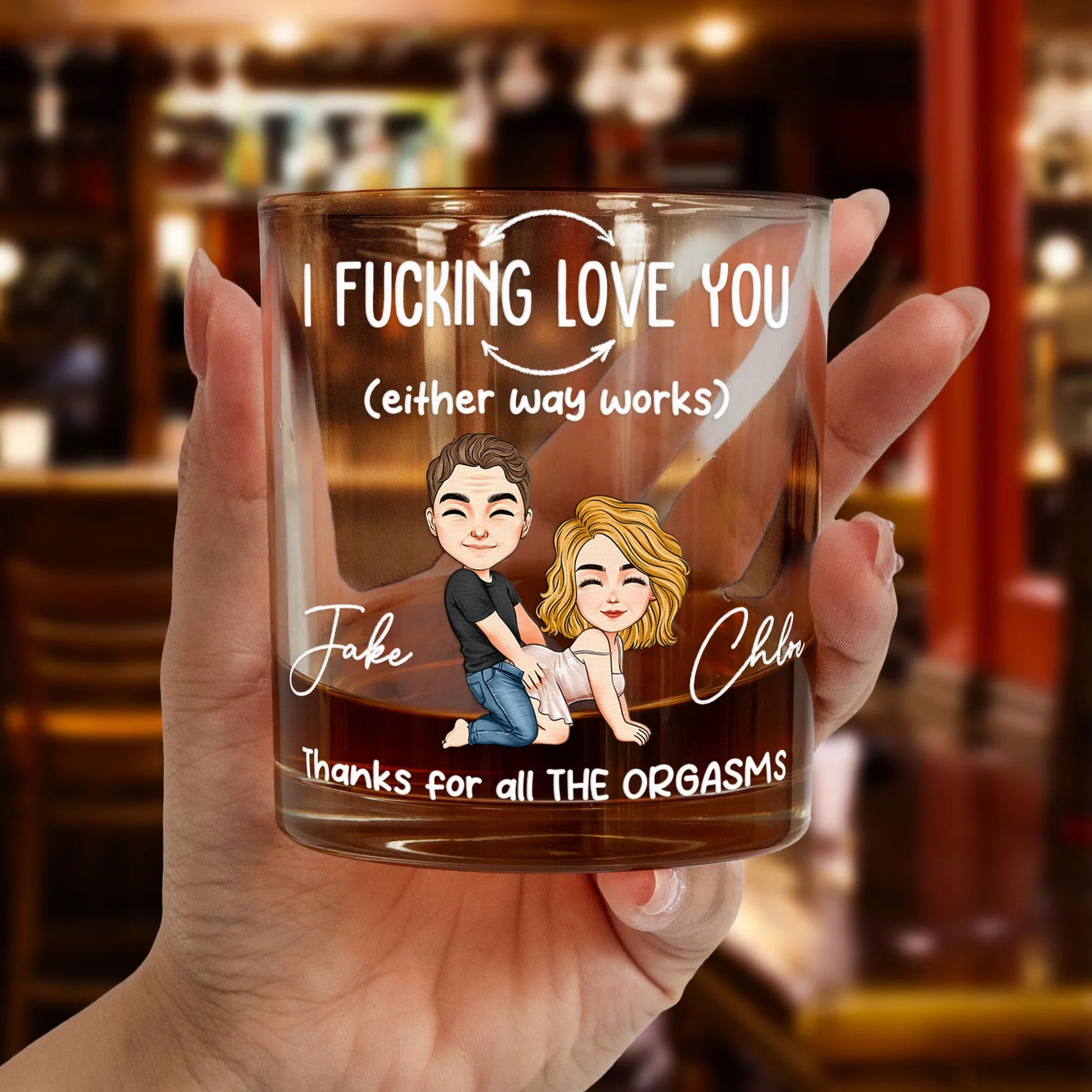 Personalized Whiskey Glass Set for Couples - Fun Anniversary Gift Cup MagicInPrints
