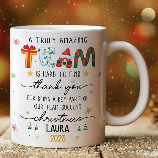 Personalized Christmas Team Mug for Colleagues - Appreciation Gift 2025 Cup MagicInPrints