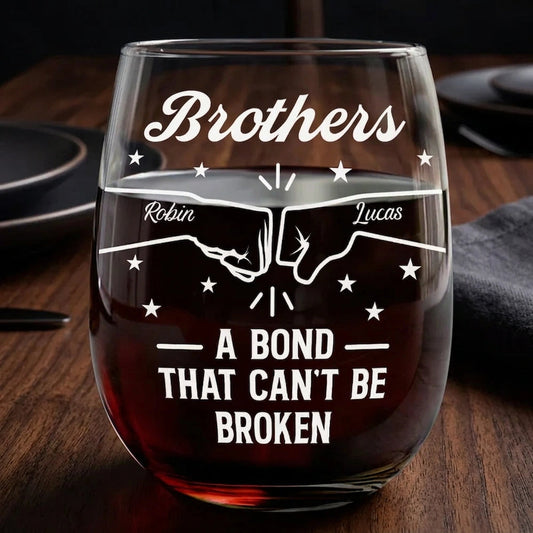 Personalized Brothers Whiskey Glass for Siblings - Sentimental Gift Cup MagicInPrints