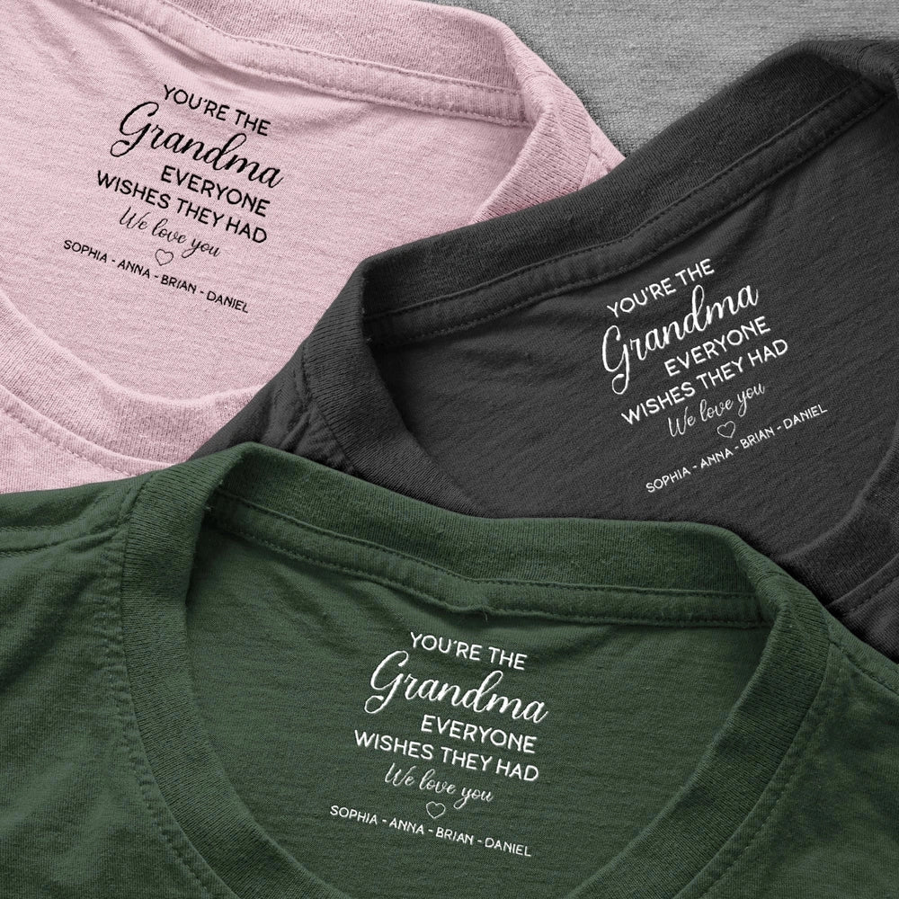 Personalized Grandma T-Shirt for Family Love - Perfect Gift Cloth MagicInPrints
