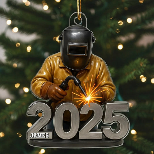 Personalized Welding Ornament for Christmas 2025 - Custom Name Gift Ornament MagicInPrints
